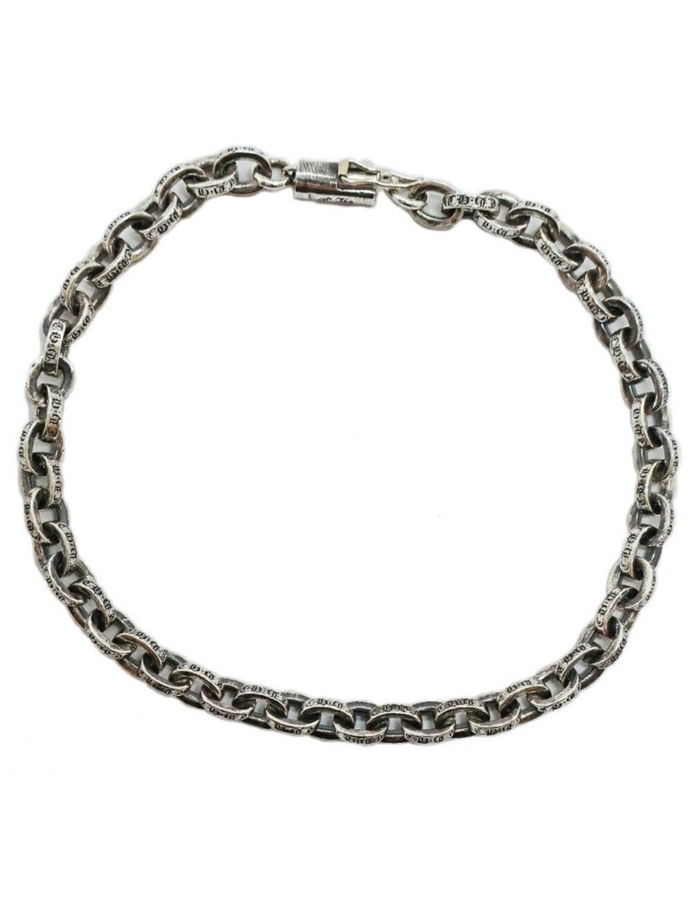 Chrome Hearts Ten Paper Chain Bracelet 14K Silver
